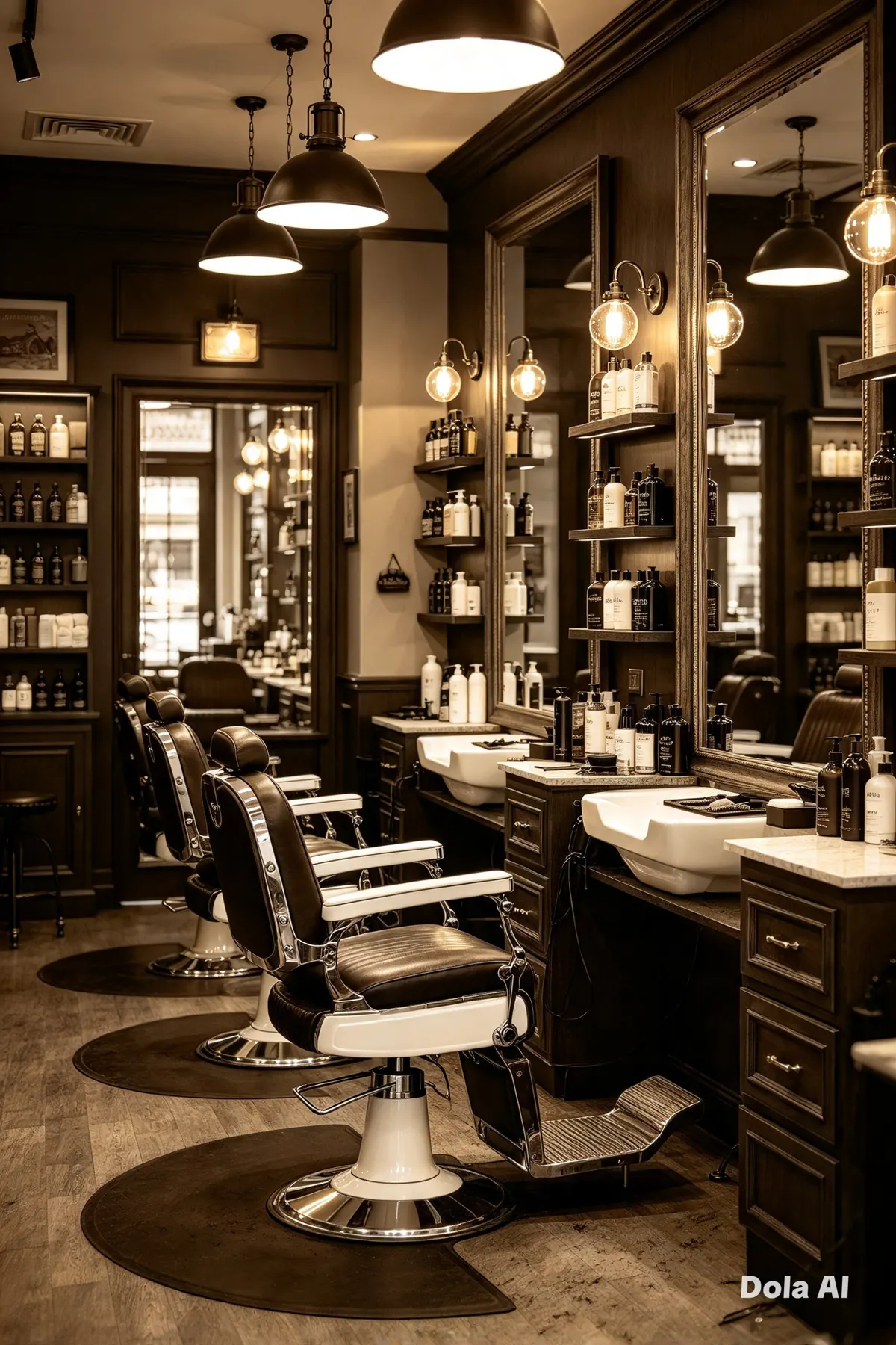 Barbershop interior
