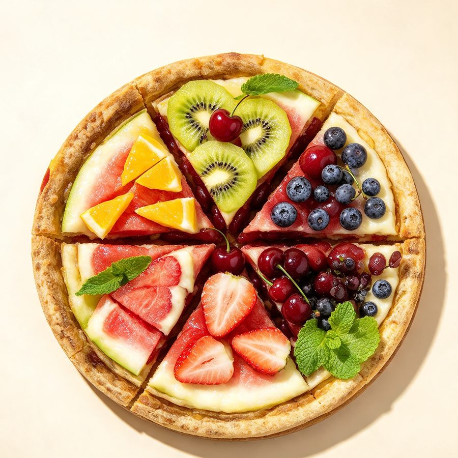 Pizza buah segar
