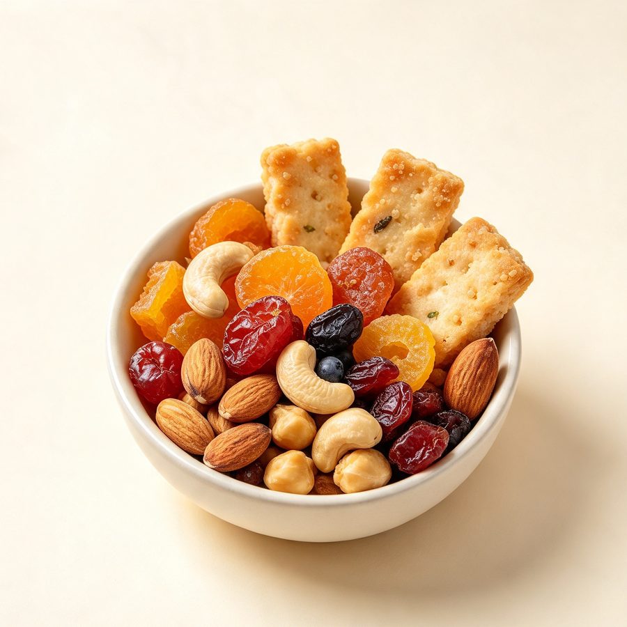 Trail mix kacang dan buah kering